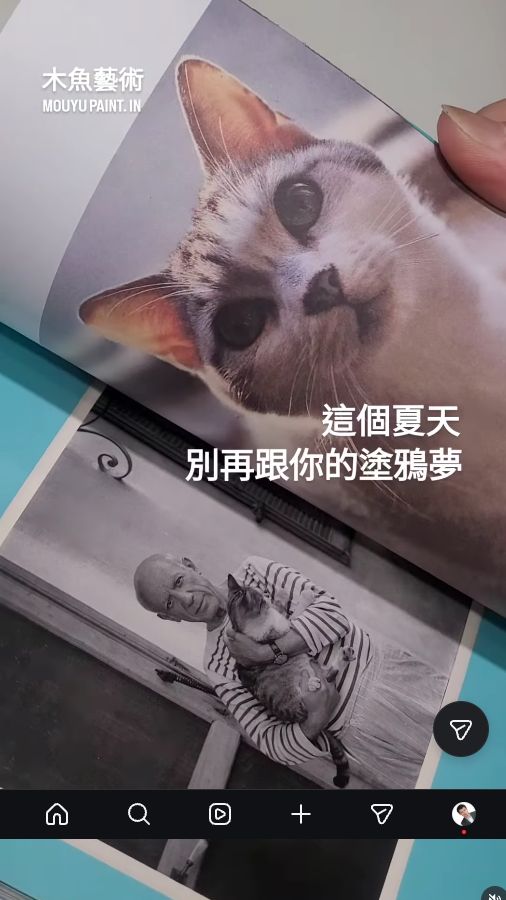 貓咪素描畫面